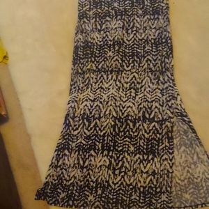 Maxi black and white skirt